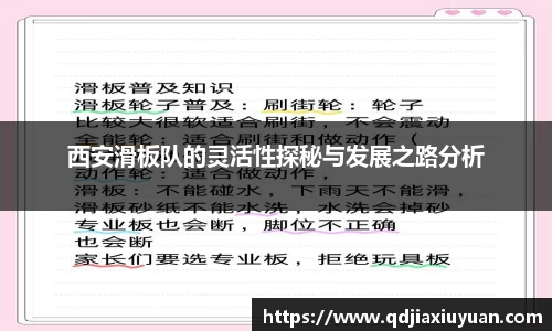 西安滑板队的灵活性探秘与发展之路分析